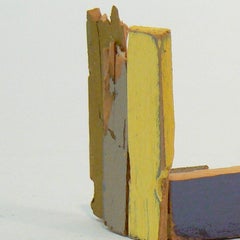 Liz Sweibel, Sans titre (Scrapings #10), 2016, Bois, Peinture, Objets Trouvés