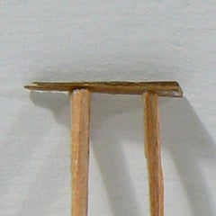 Liz Sweibel, Sin título (Astilla 8 ), 2014, Madera, Pintura, Objetos encontrados