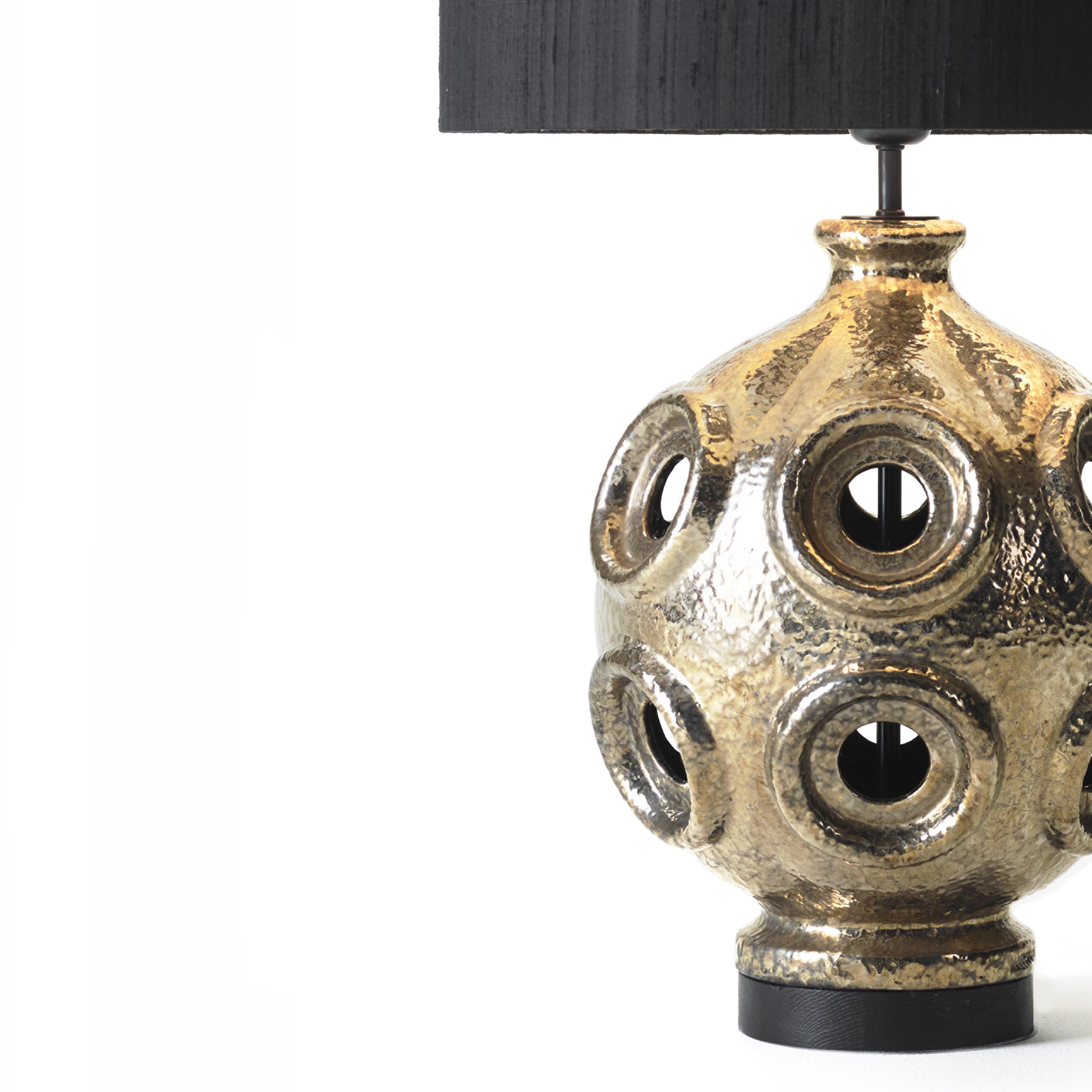 Italian Liz Table Lamp with Shade by Marioni For Sale