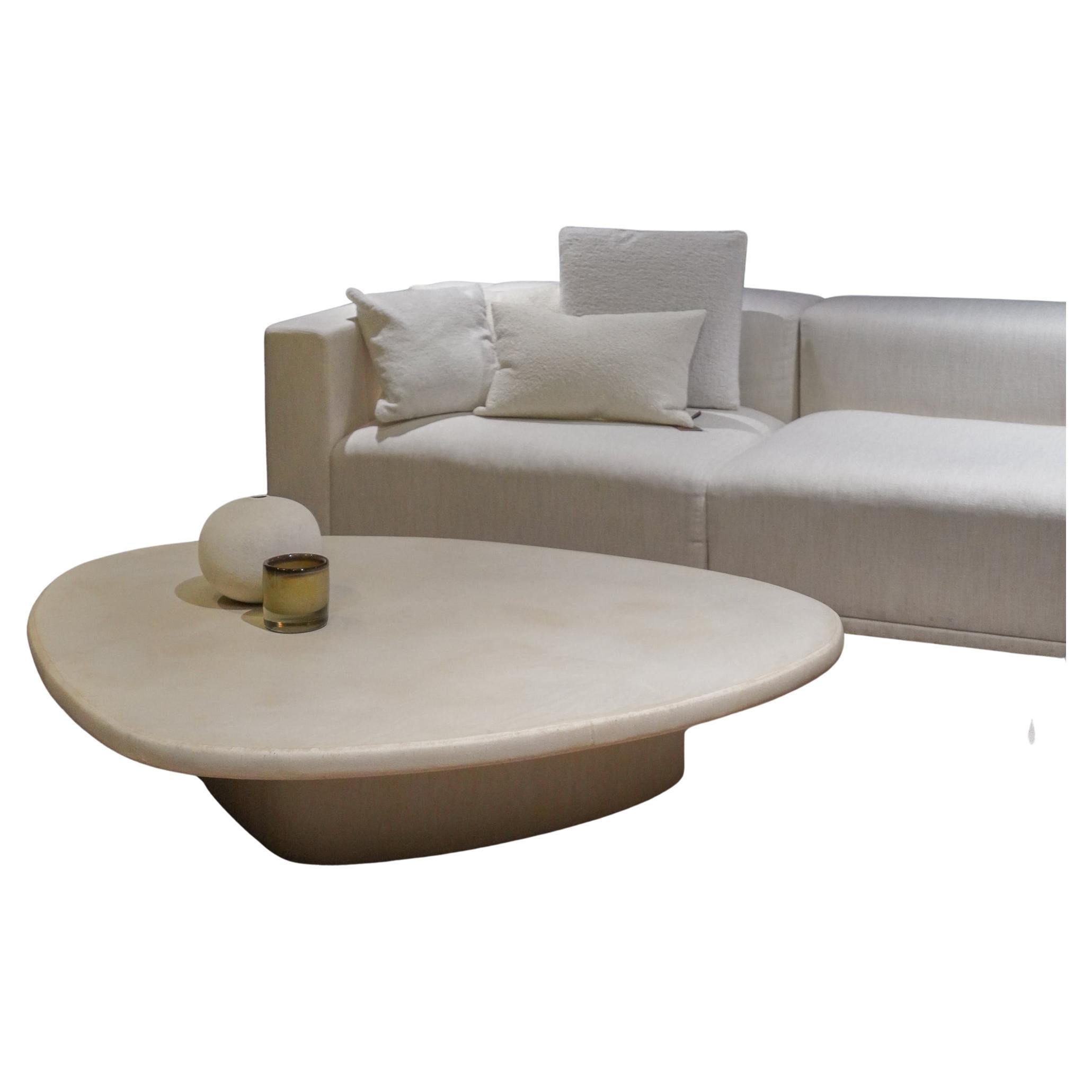 Liz Tables Boulder Shape Coffee Table in Mortex For Sale