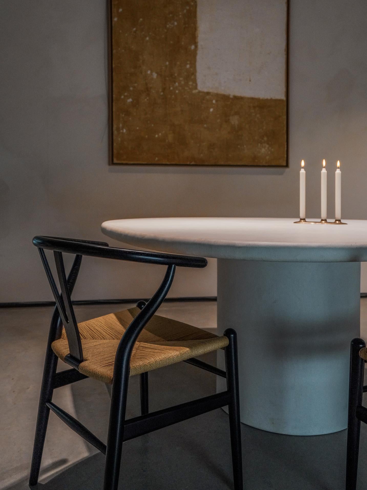 Liz Tables Mesa de Comedor con Forma de Boulder Yeso Natural en Mortex 1