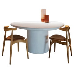 Liz Tables Table de salle à manger de forme Boulder Plâtre naturel en Mortex