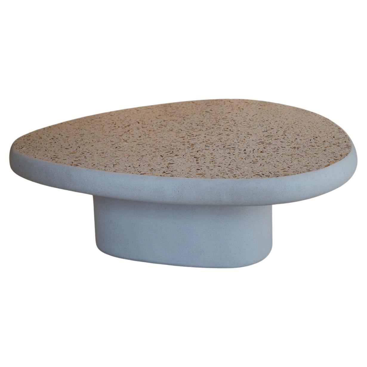 Liz Tables Coffee Table with Seashell Terrazzo  For Sale