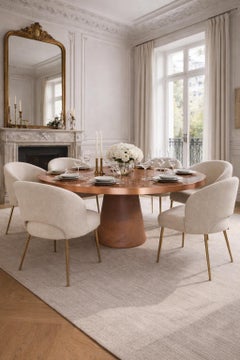 Liz Tables quartzite terrazzo round center table