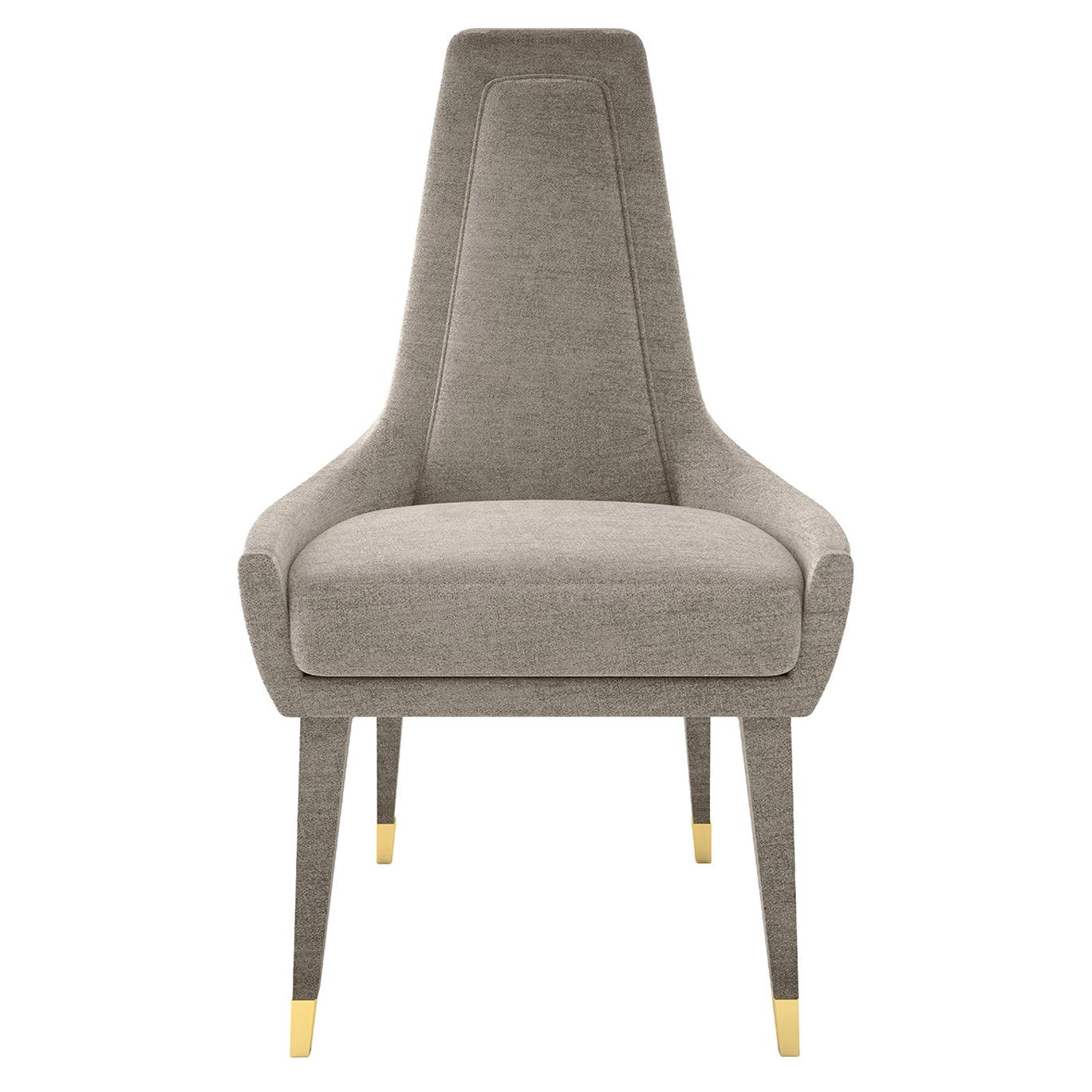 Liz Tall Beige Chair by Giannella Ventura For Sale