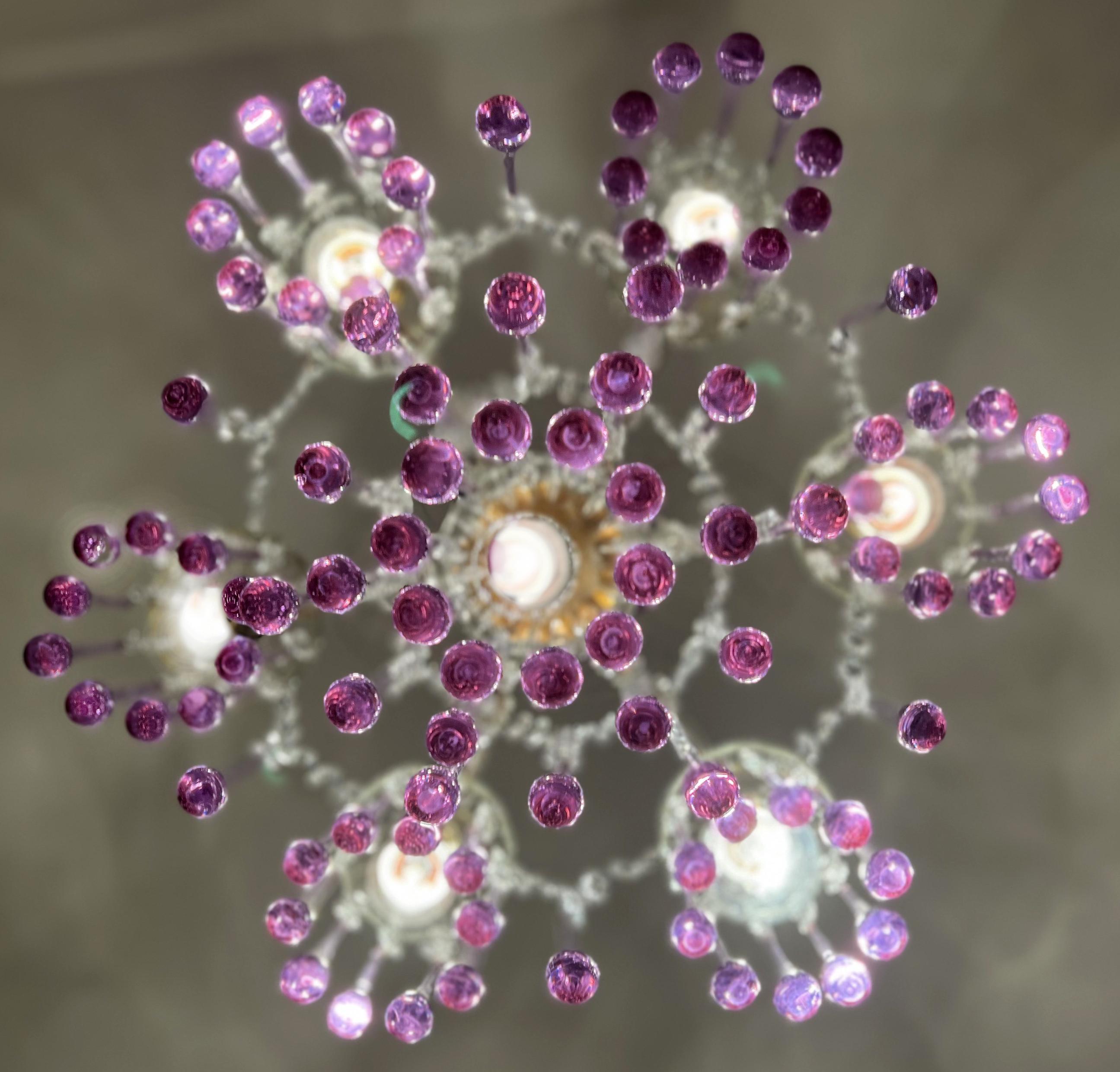 Araña de Murano Lágrimas de Liz Taylor Años 50 en venta 3
