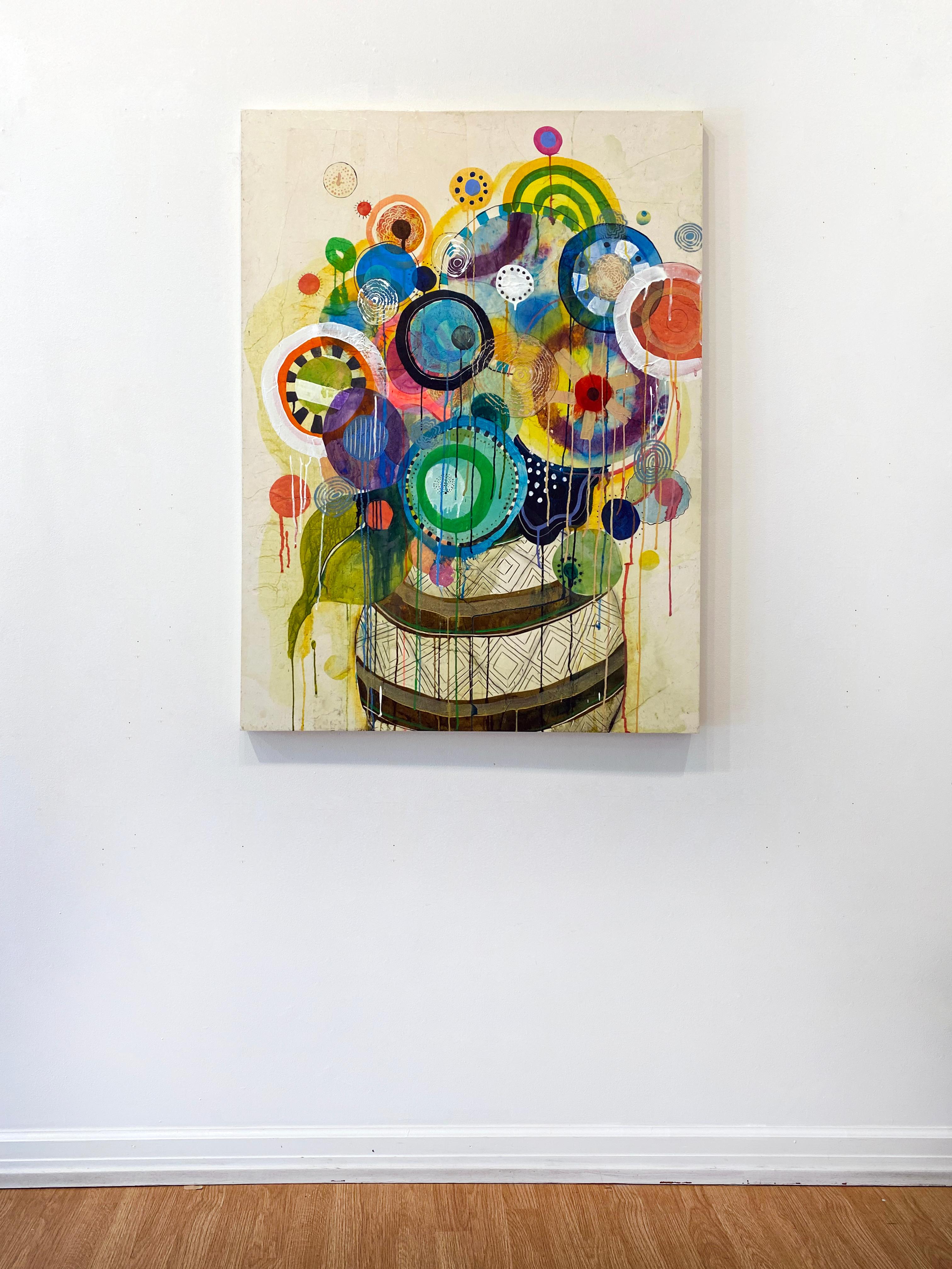 Quadro astratto e colorato di Liz Tran 