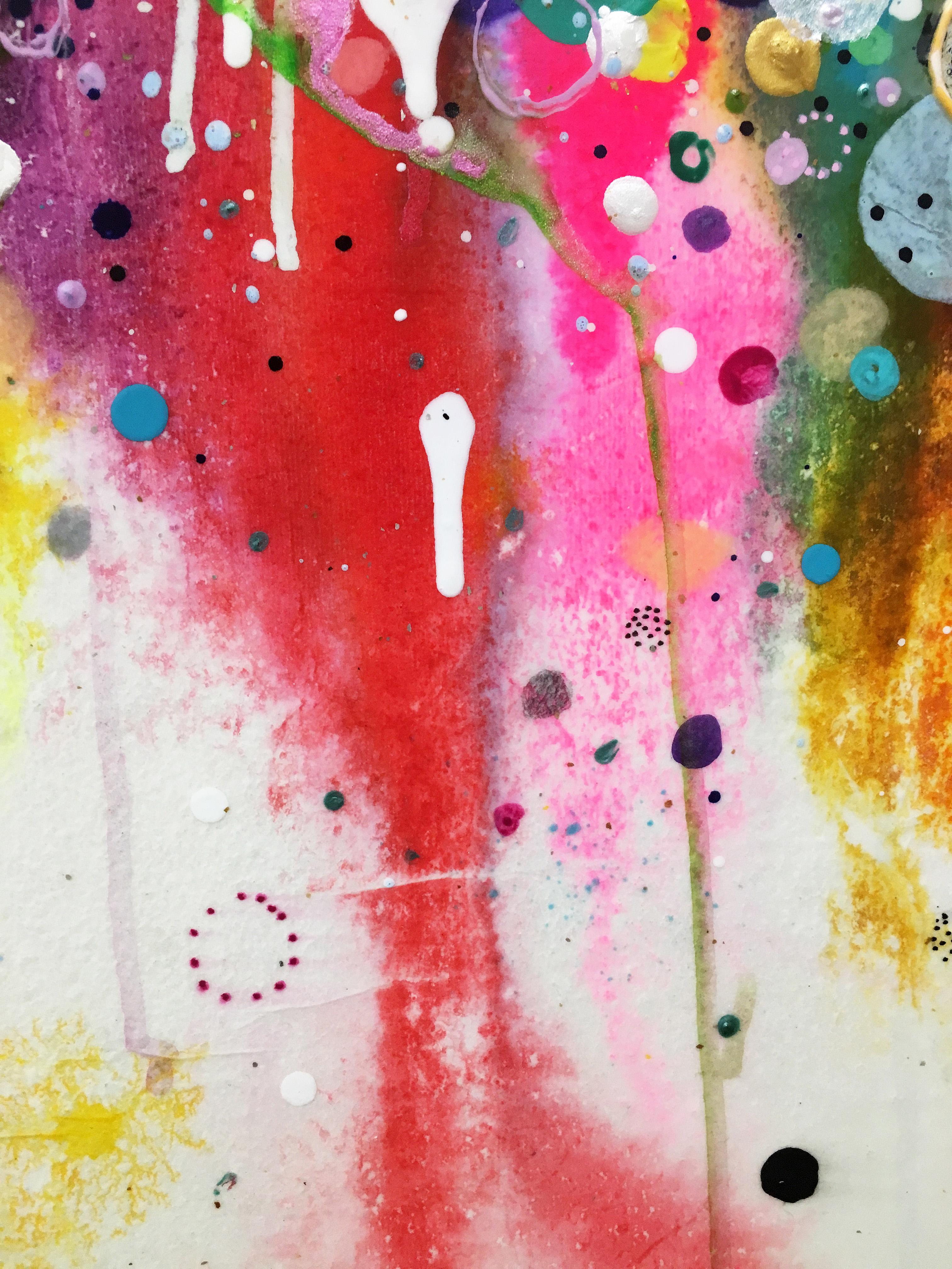 Colorful, Abstract painting, Liz Tran, Go Baby Go 1