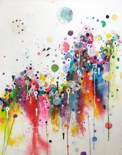 Colorful, Abstract painting, Liz Tran, Go Baby Go