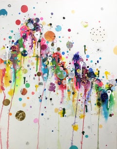 Colorful, Abstract painting, Liz Tran, Hallelujah