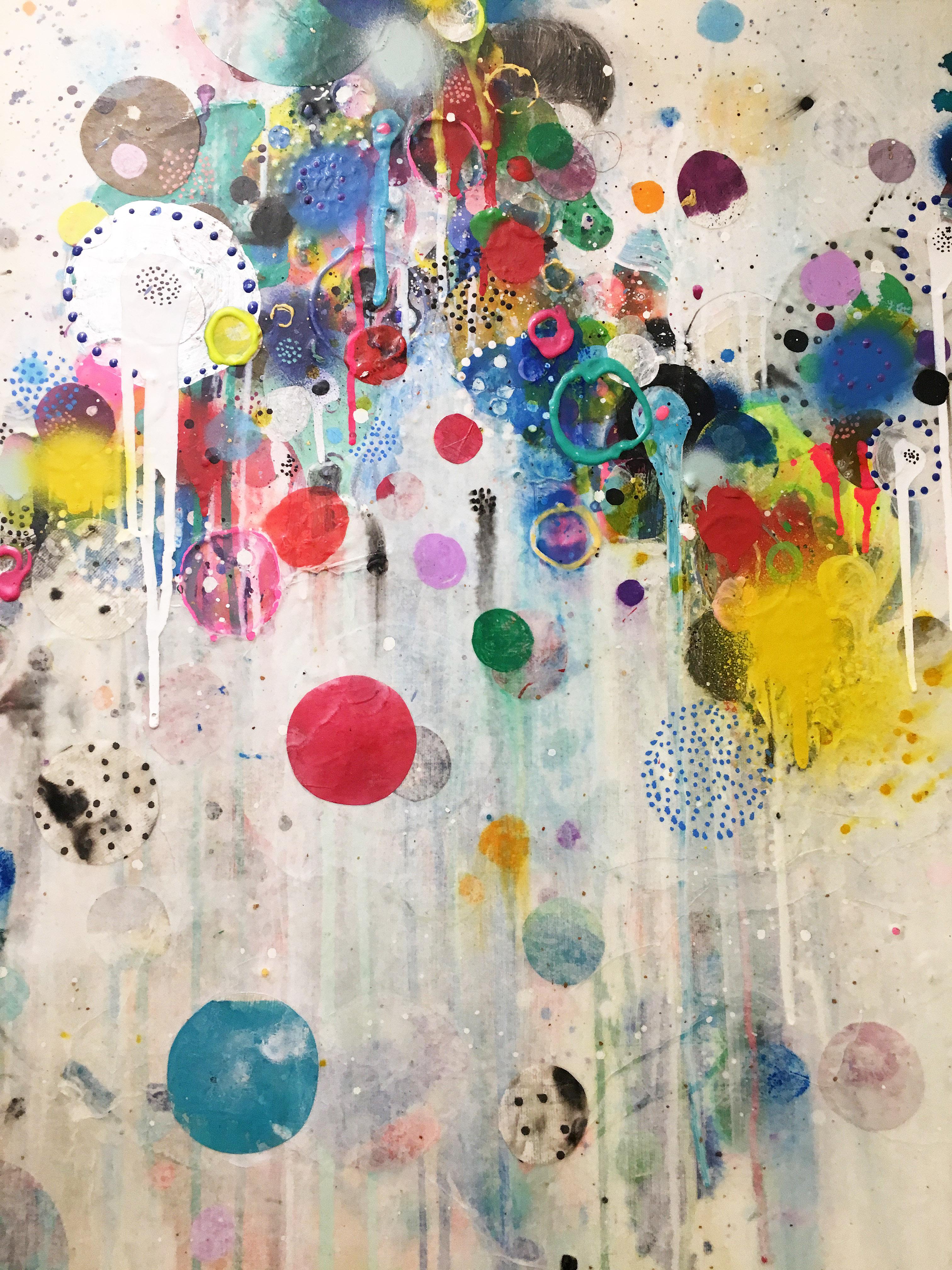 Colorful, Abstract painting, Liz Tran, Nico 3