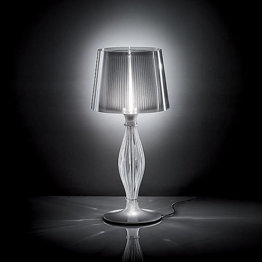 Contemporary In Stock in Los Angeles, Liza Clear Table Lamp, Made in Italy