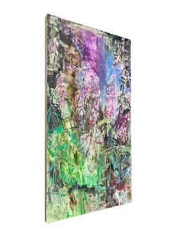 FOXGLOVE #2 - Oil on Yupo Panel Painting of Plant Life in the Forest