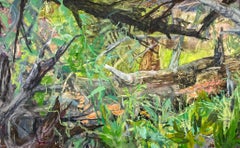 LATE SUMMER FORAGE - Oil on Yupo Panel Painting of Plant Life in the Forest