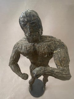 Liza Monk (1906-?) Brutalistische Nagelskulptur des in Kalifornien ansässigen Herkules WPA-Künstlers