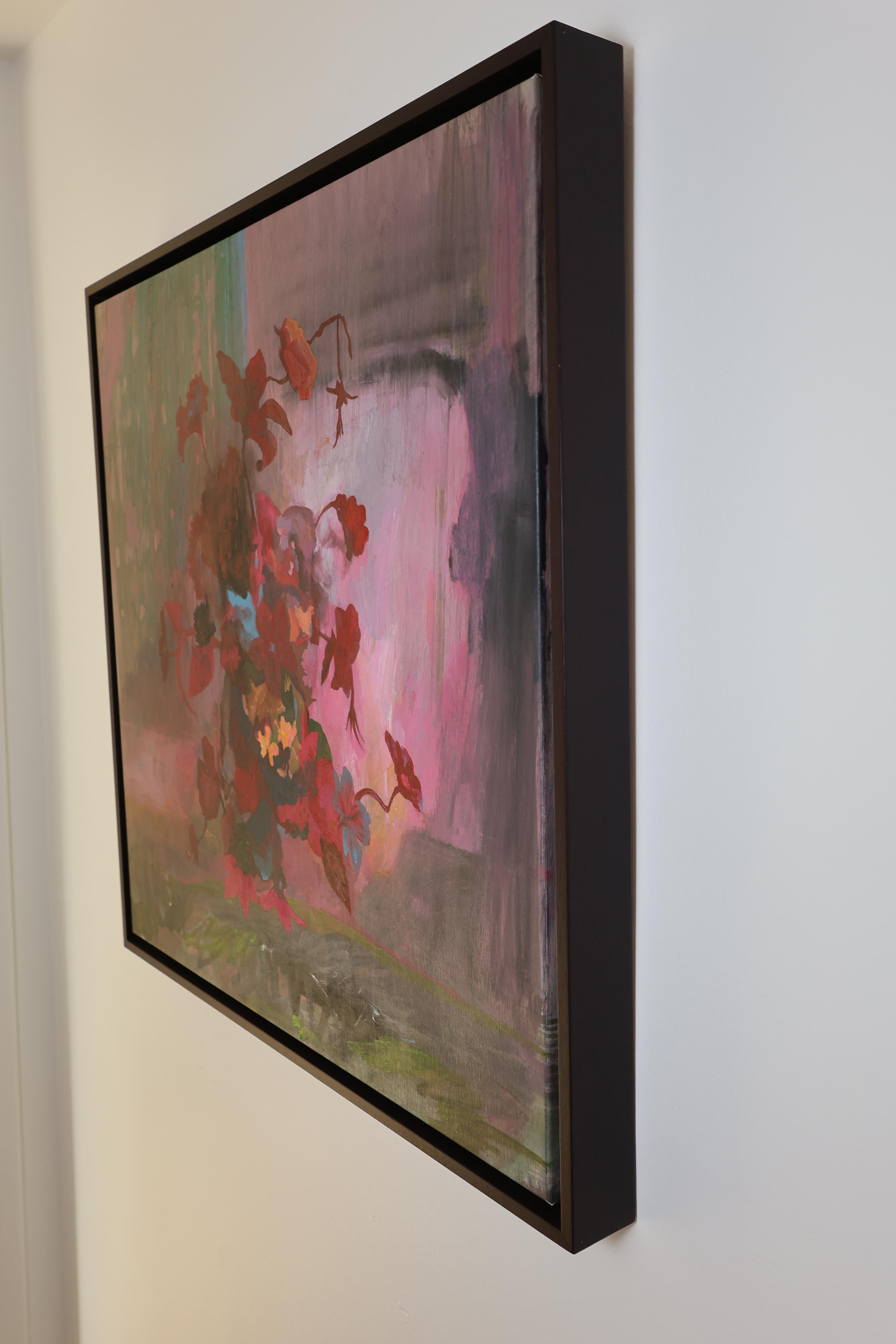 Blumen #10, Gerahmtes Acrylgemälde von Liza Zhdanova (2024) im Angebot 3