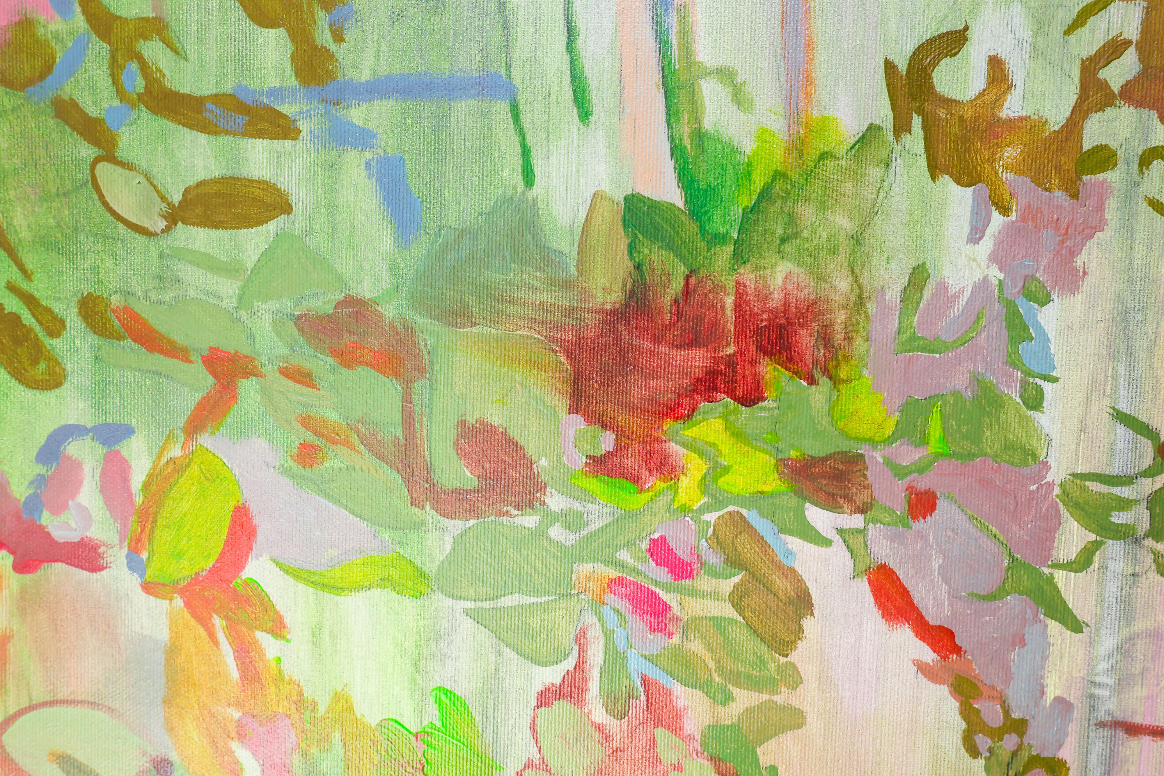 Flowers #10 large contemporary acrylic painting on canvas For Sale 7