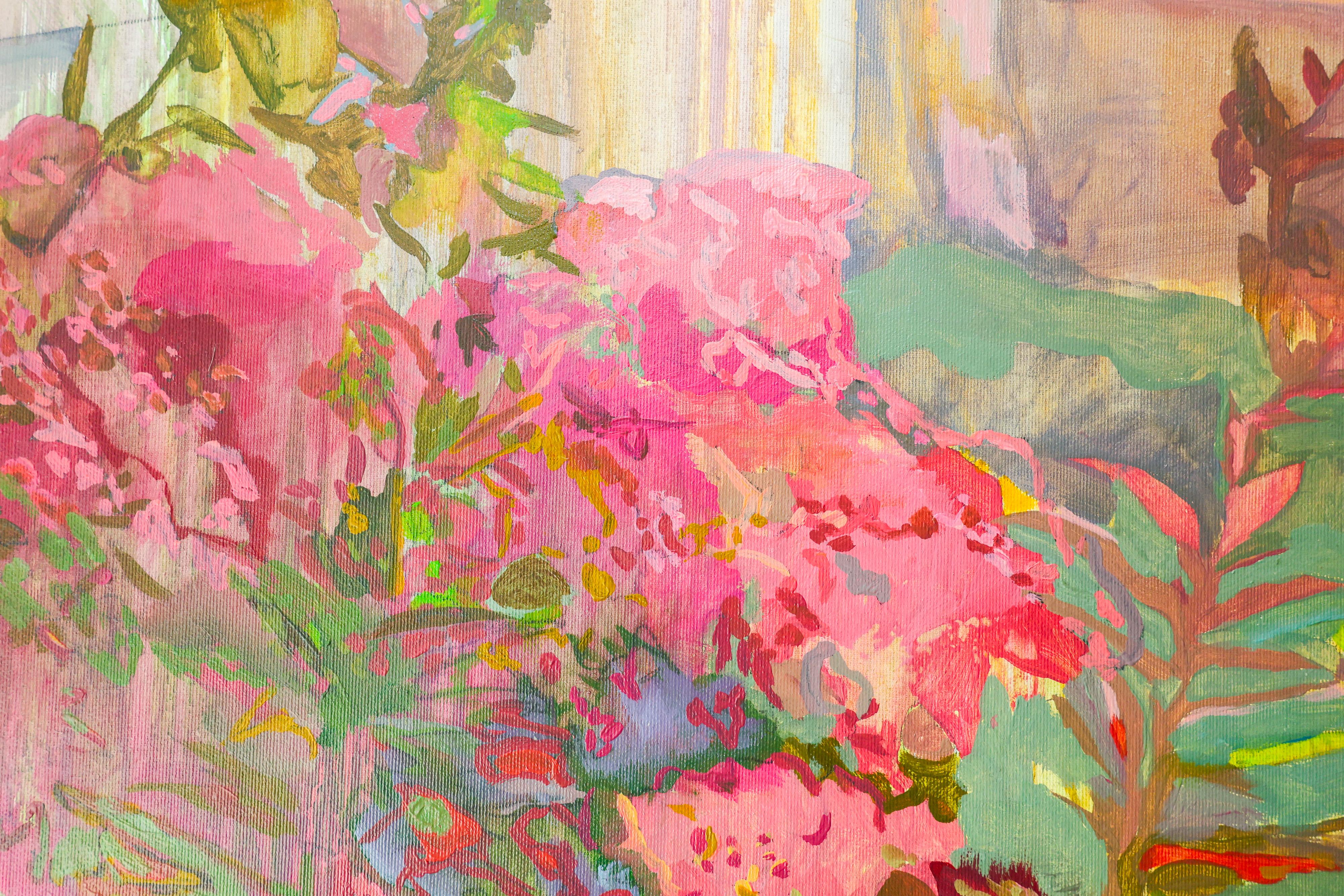 Flowers #10 large contemporary acrylic painting on canvas For Sale 9