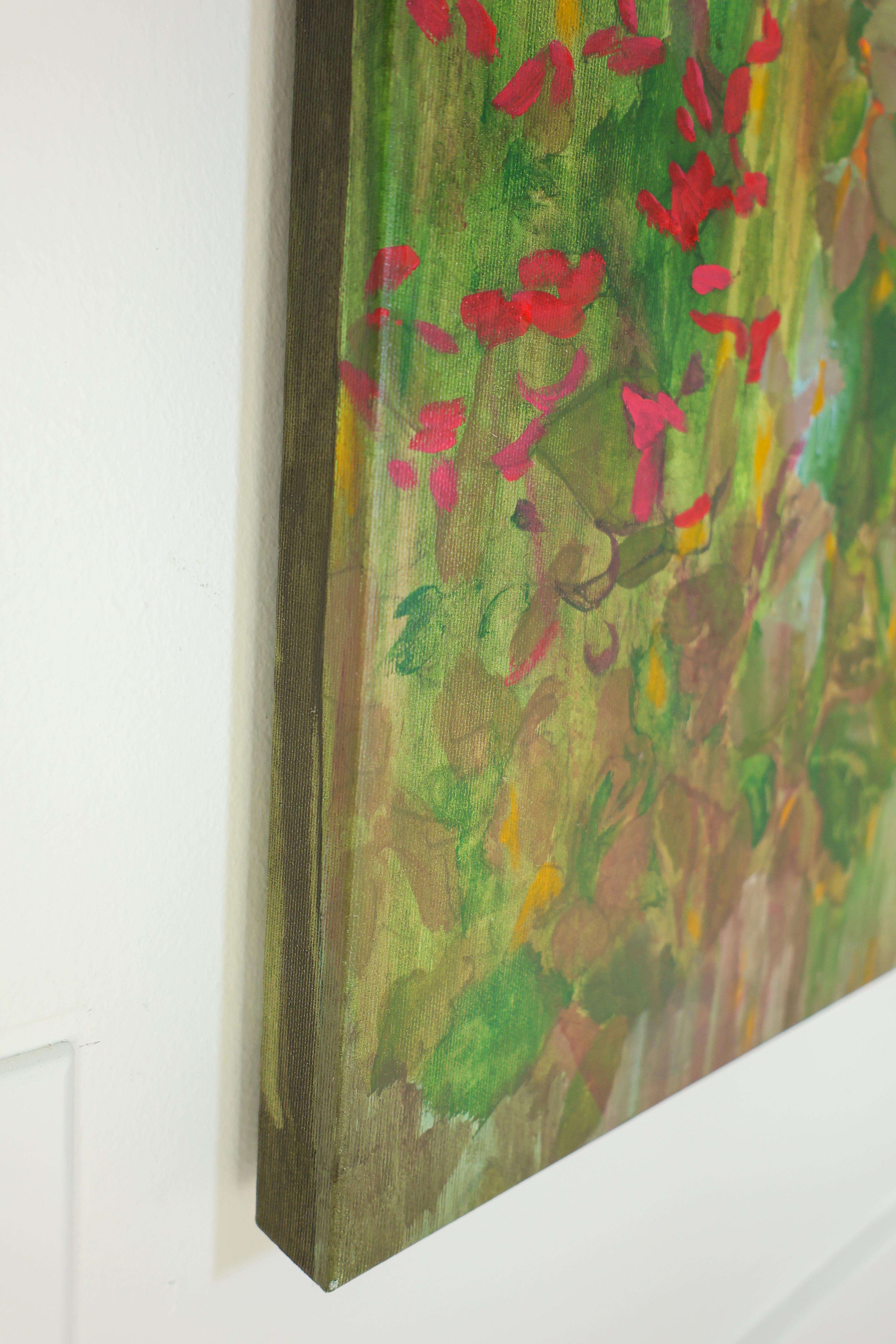 Flowers #10 large contemporary acrylic painting on canvas For Sale 4