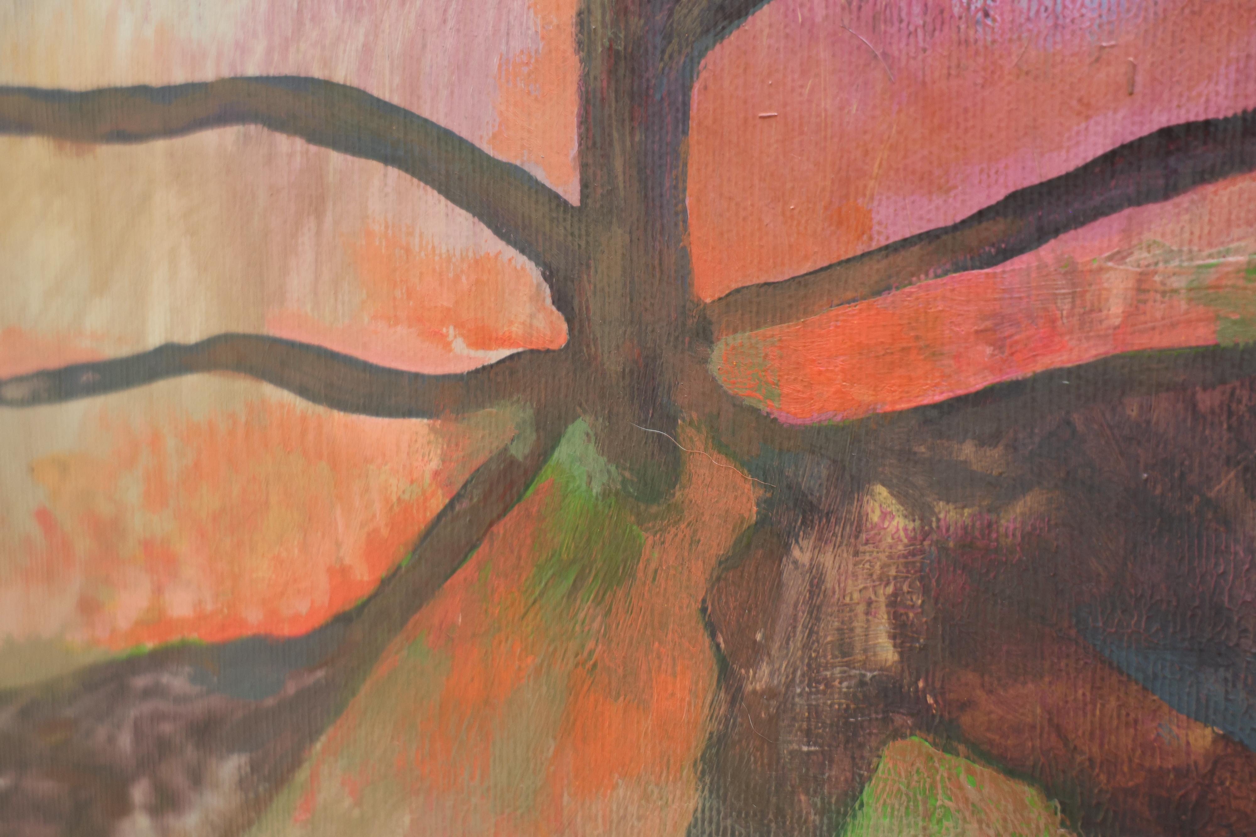 “Flowers #6”, 2024, framed contemporary acrylic painting on canvas For Sale 9