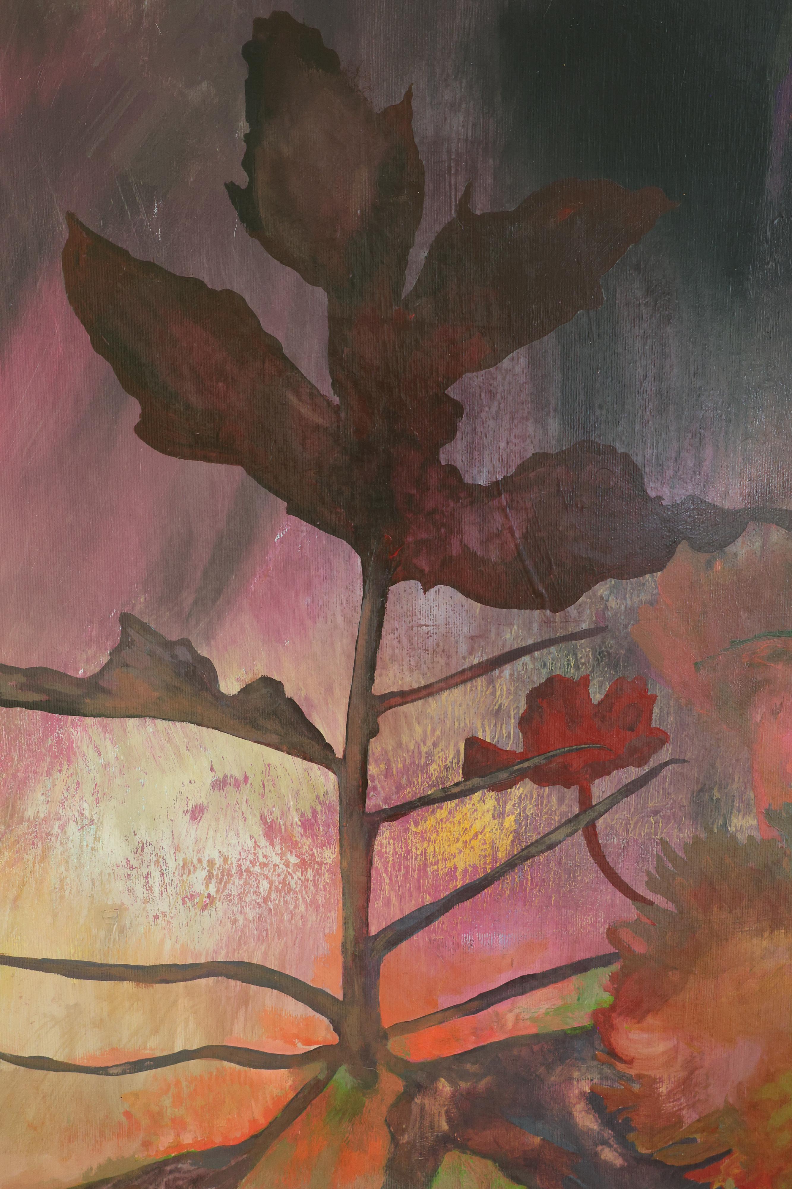 “Flowers #6”, 2024, framed contemporary acrylic painting on canvas For Sale 4