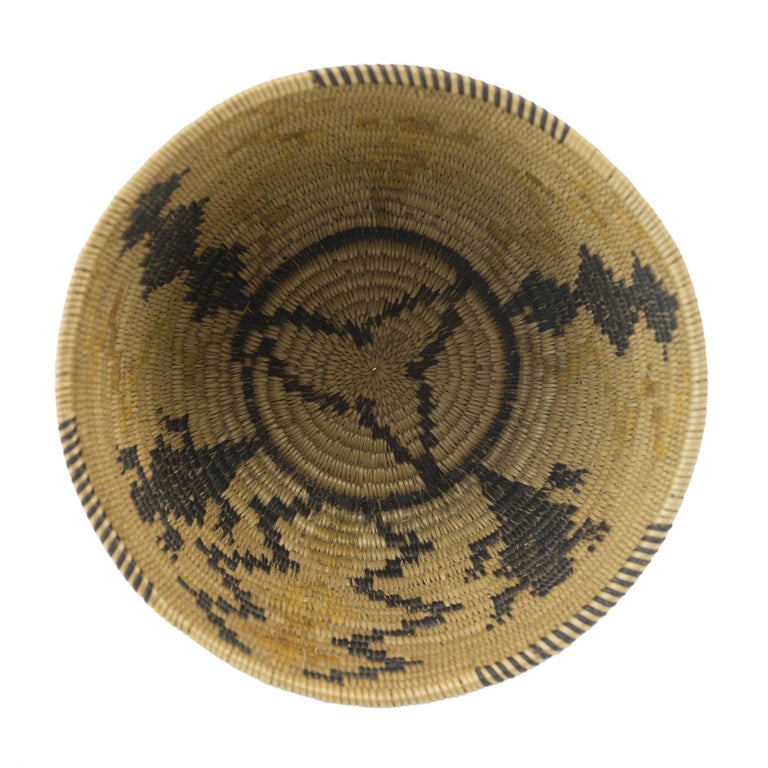 Mission pictorial basket with Chuckwalla lizard motif.

Period: circa 1900

Origin: California

Size: 6
