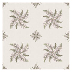 Lizard Orchid Wallpaper Geometric Botanical in Natural
