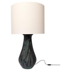 Lizards ceramic lamp, 1970s.