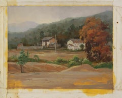 Lizhao Lan Landscape Original Oil On Canvas "Red Soil"