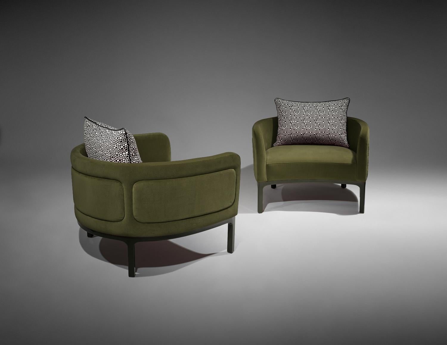 Lizzie Contemporary and Customizable Armchair by Luísa Peixoto For Sale 1