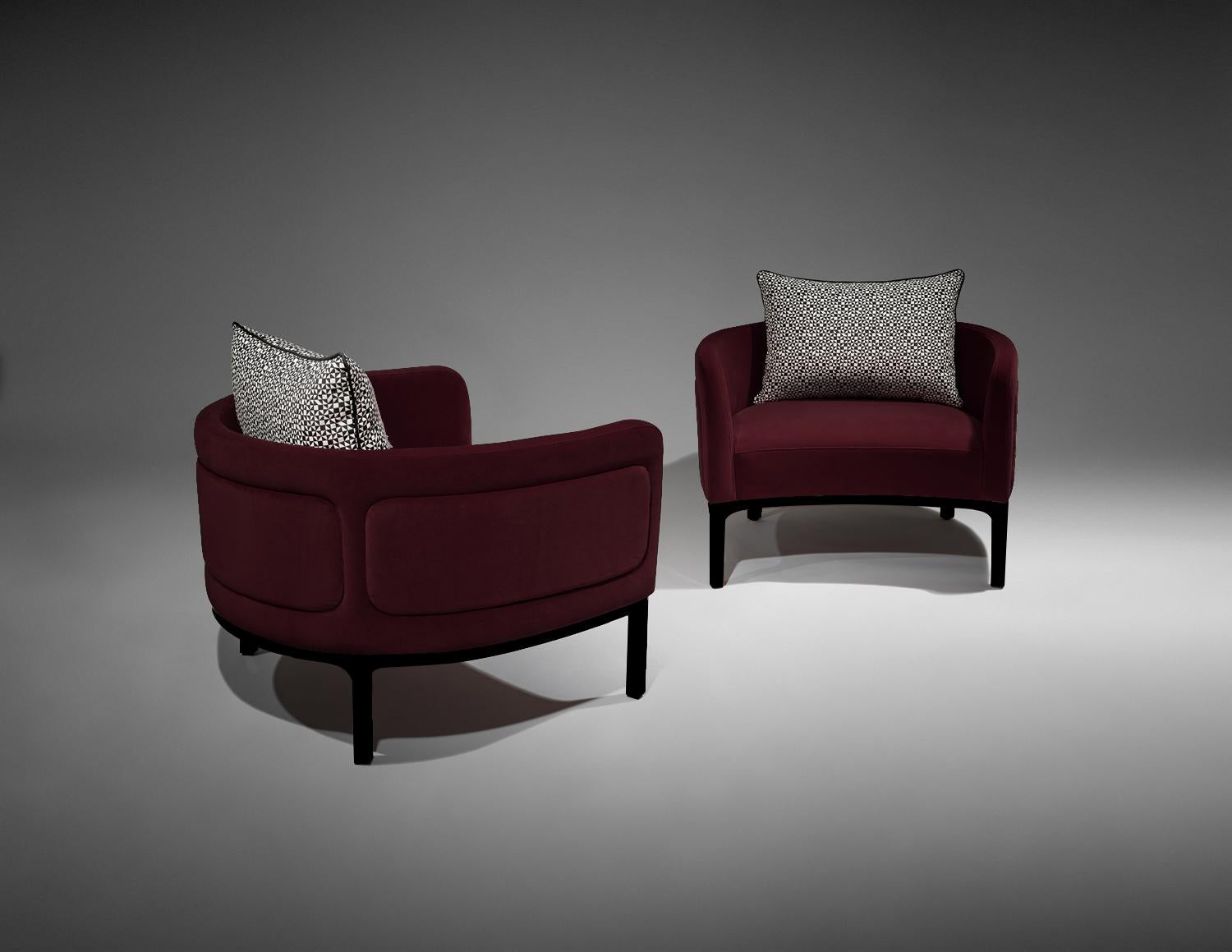 Lizzie Contemporary and Customizable Armchair by Luísa Peixoto For Sale 4