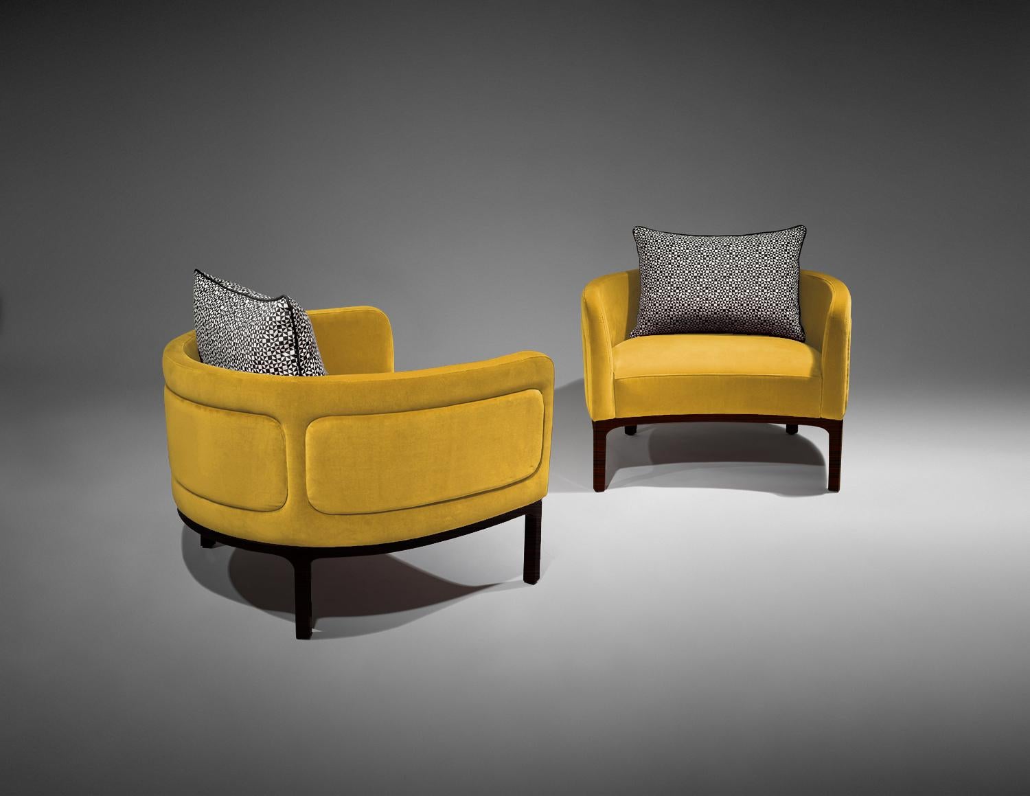Lizzie Contemporary and Customizable Armchair by Luísa Peixoto For Sale 4