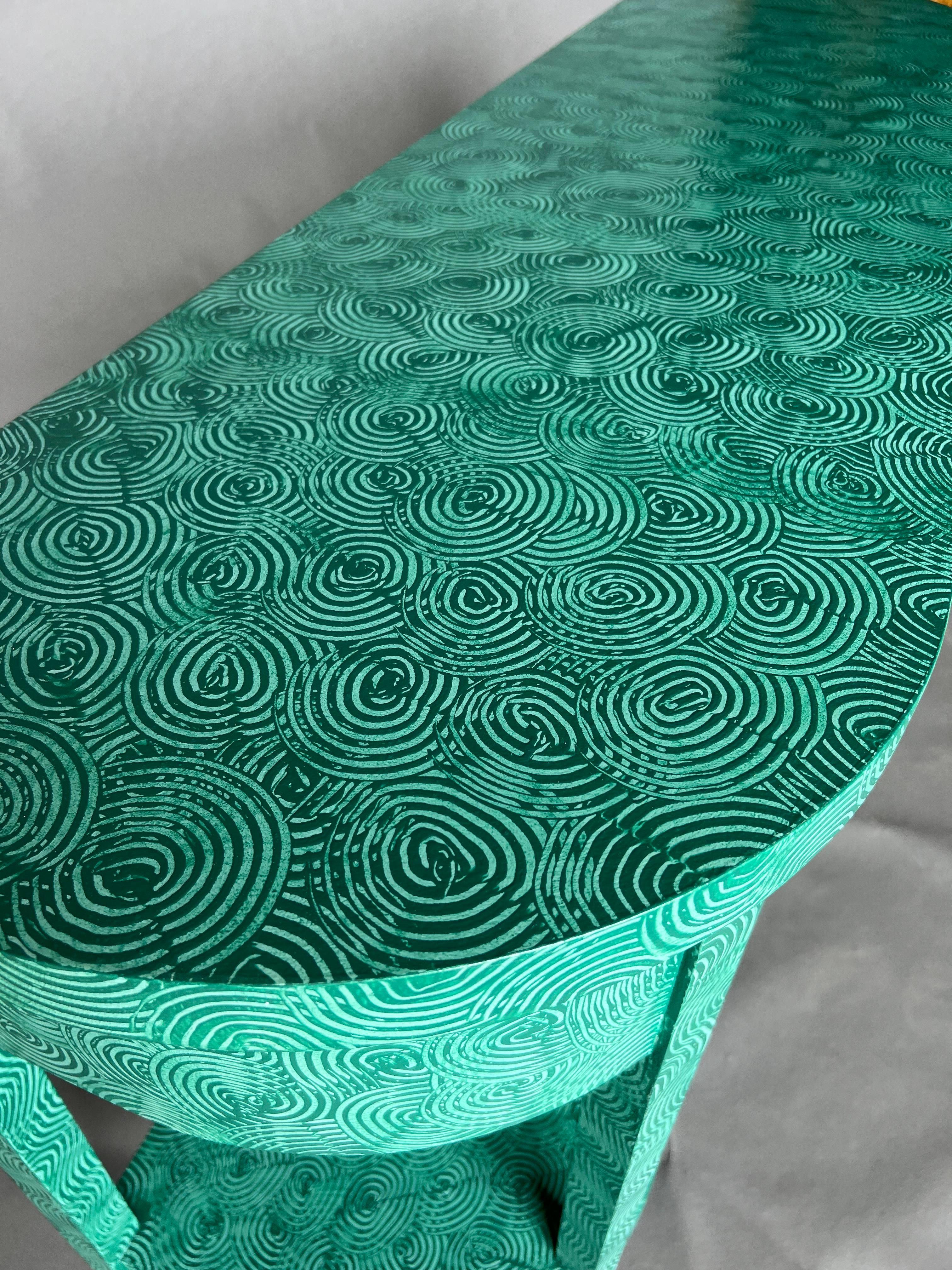Console Lizzie dans un tourbillon vert absolu par The Fabulous Things en vente 2