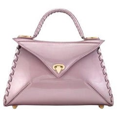 LJ Handbag Small Opalescent Rose Patent Leather