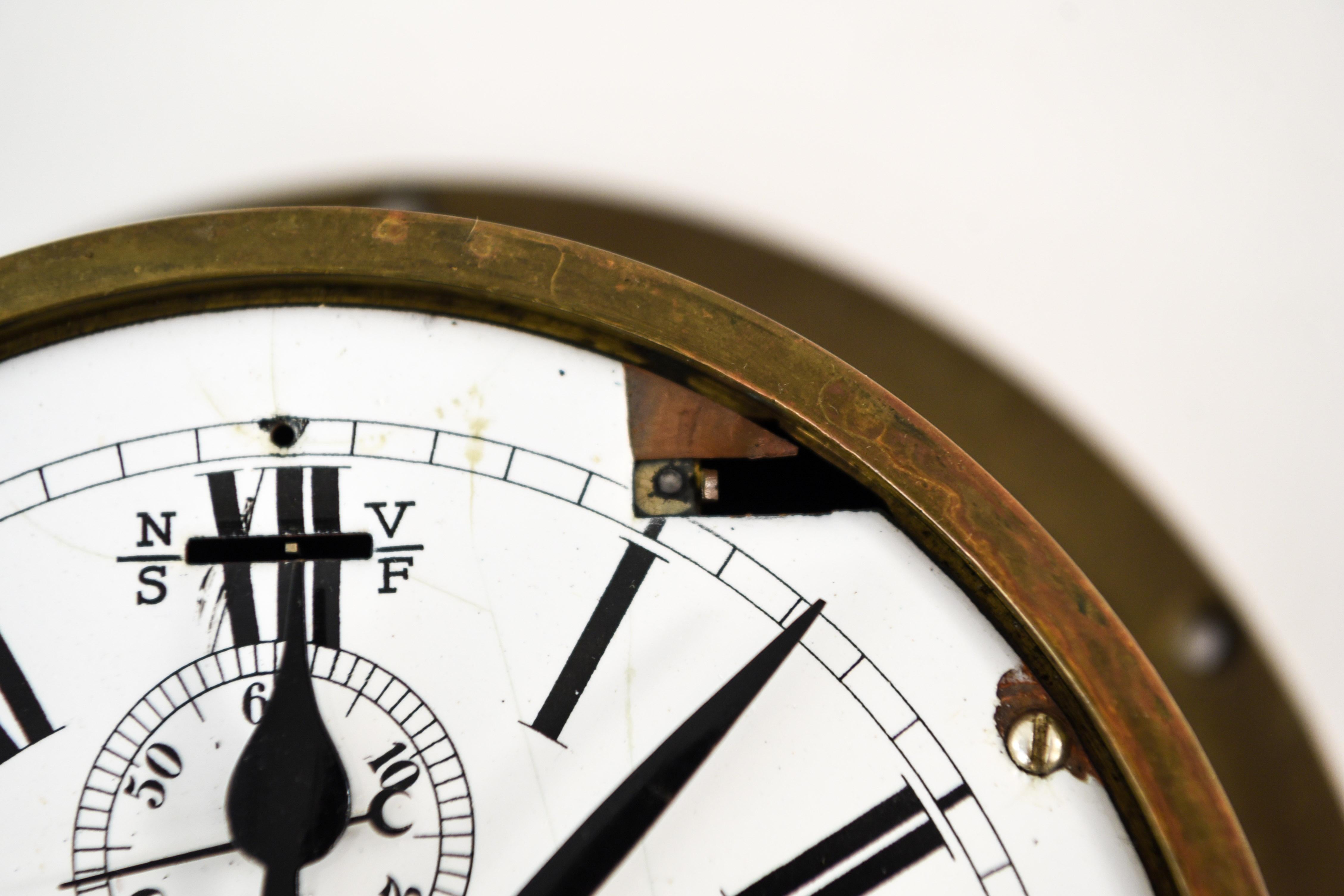 Brass L.J. Harri Amsterdam Ship's Clock