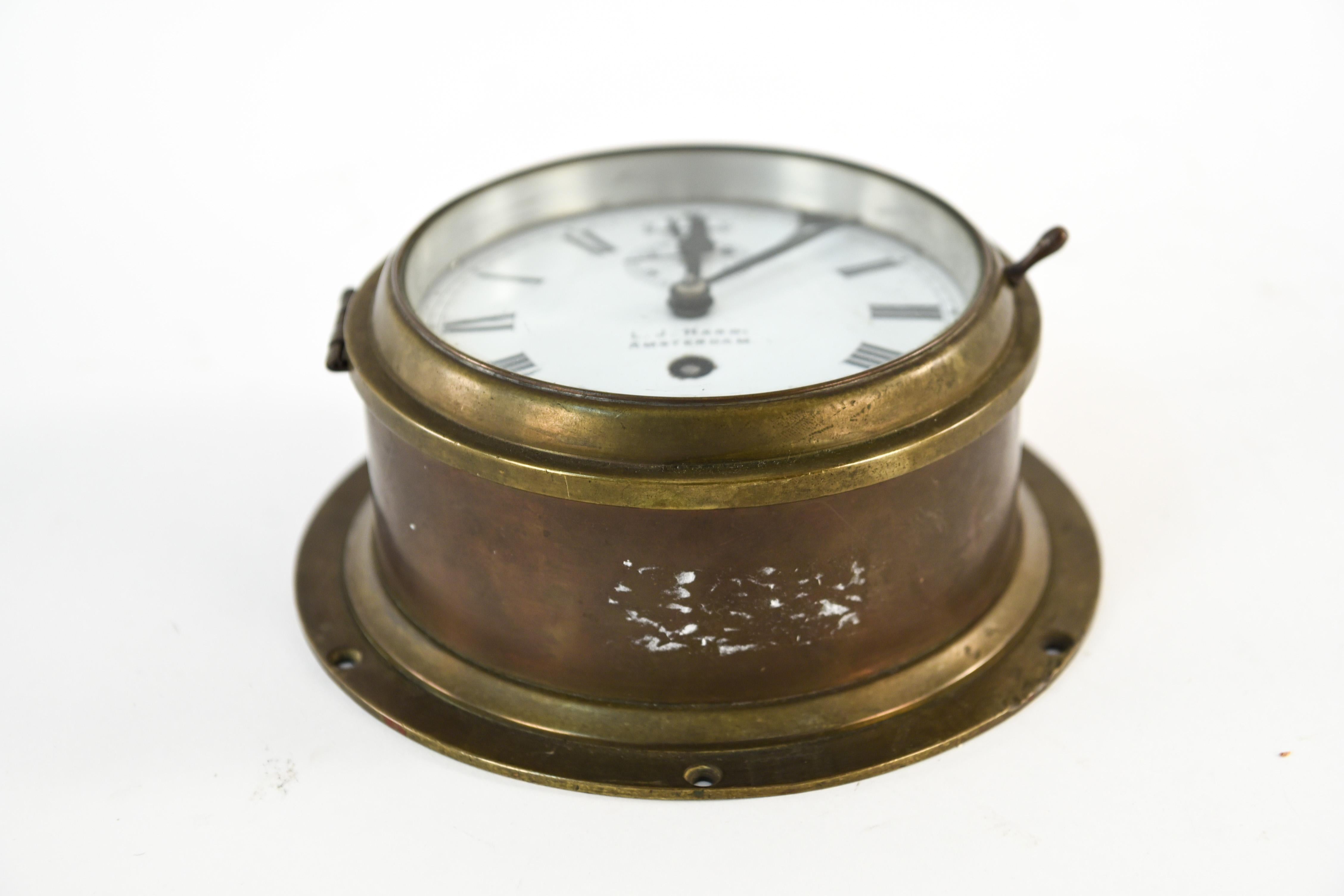 L.J. Harri Amsterdam Ship's Clock 1