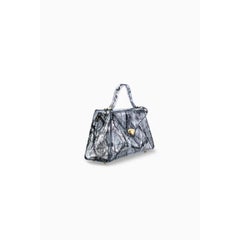 LJ 'Jelly' Handbag Small Black Python Recyclable PVC