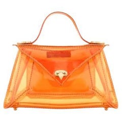 LJ 'Jelly' Handbag Small Garfield Orange Recyclable PVC