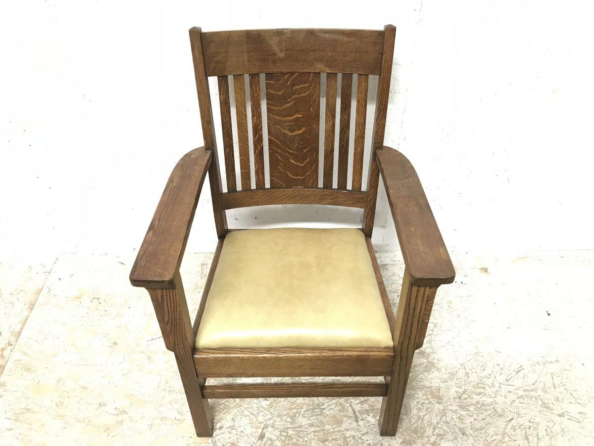 oak chair with arms