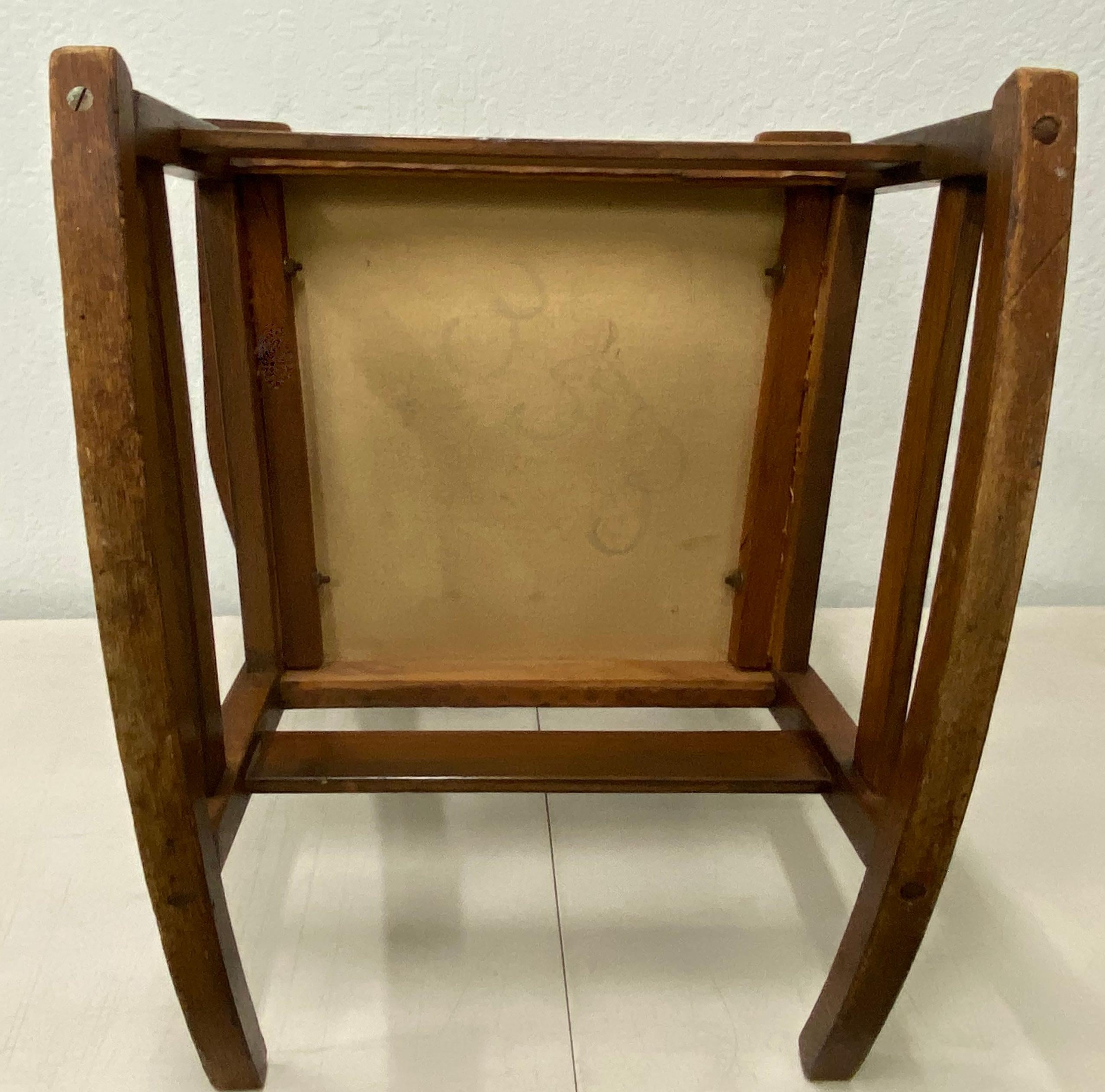 L&J.G. Stickley Arts & Crafts Rocking Chair with Leather Seat, circa 1900 4