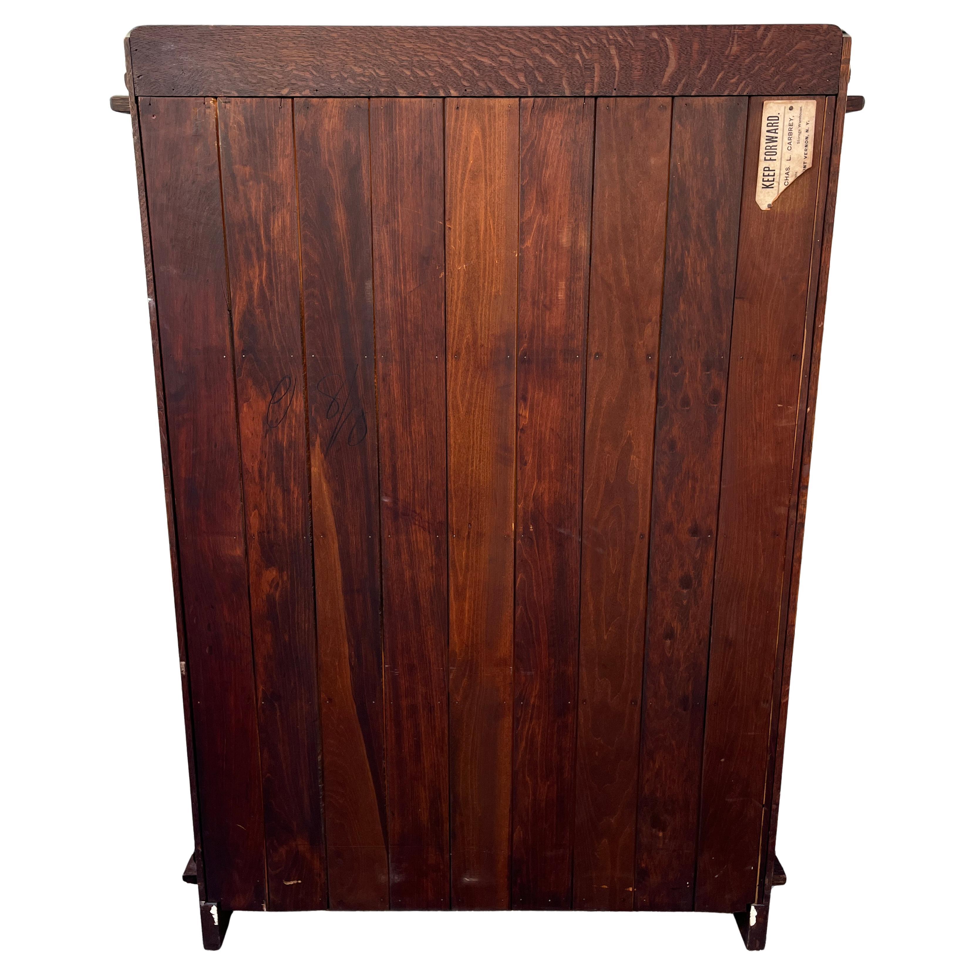 L&JG Stickley Open Bookcase with Chamfered Board Back (2 Available) For Sale 4
