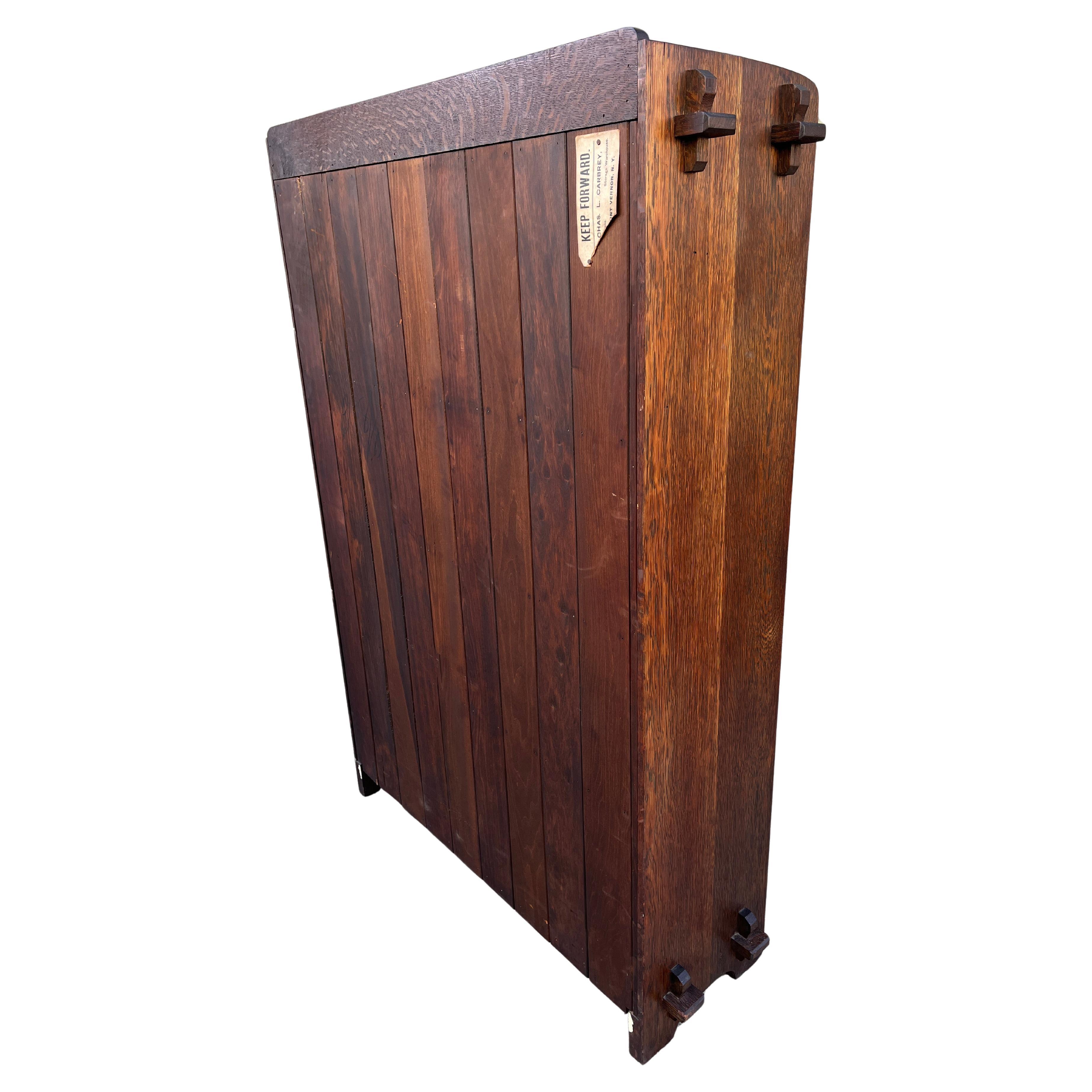 L&JG Stickley Open Bookcase with Chamfered Board Back (2 Available) For Sale 5