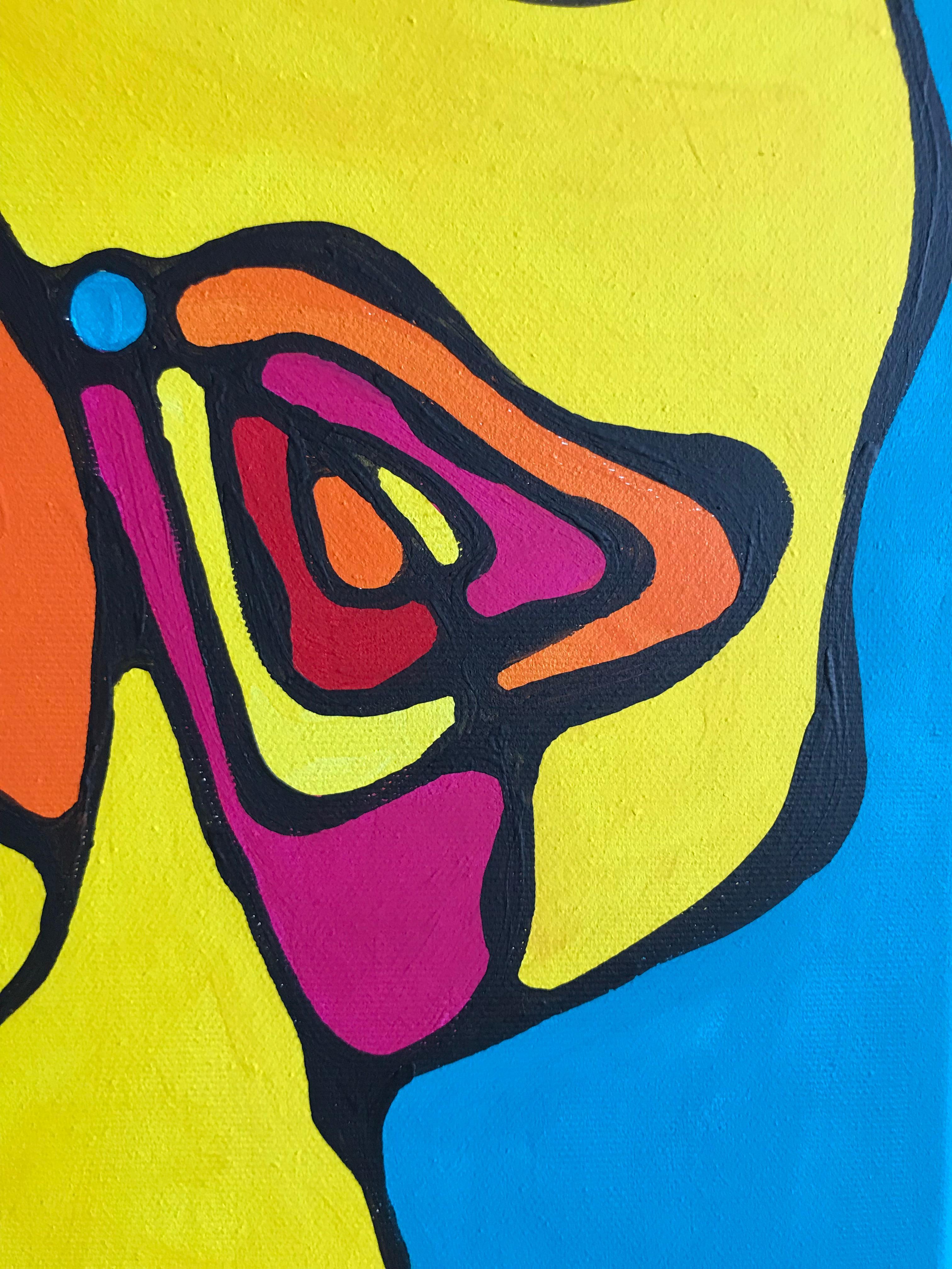 Frattale #1 - Figurative Painting Rosso di Ljubow Jung