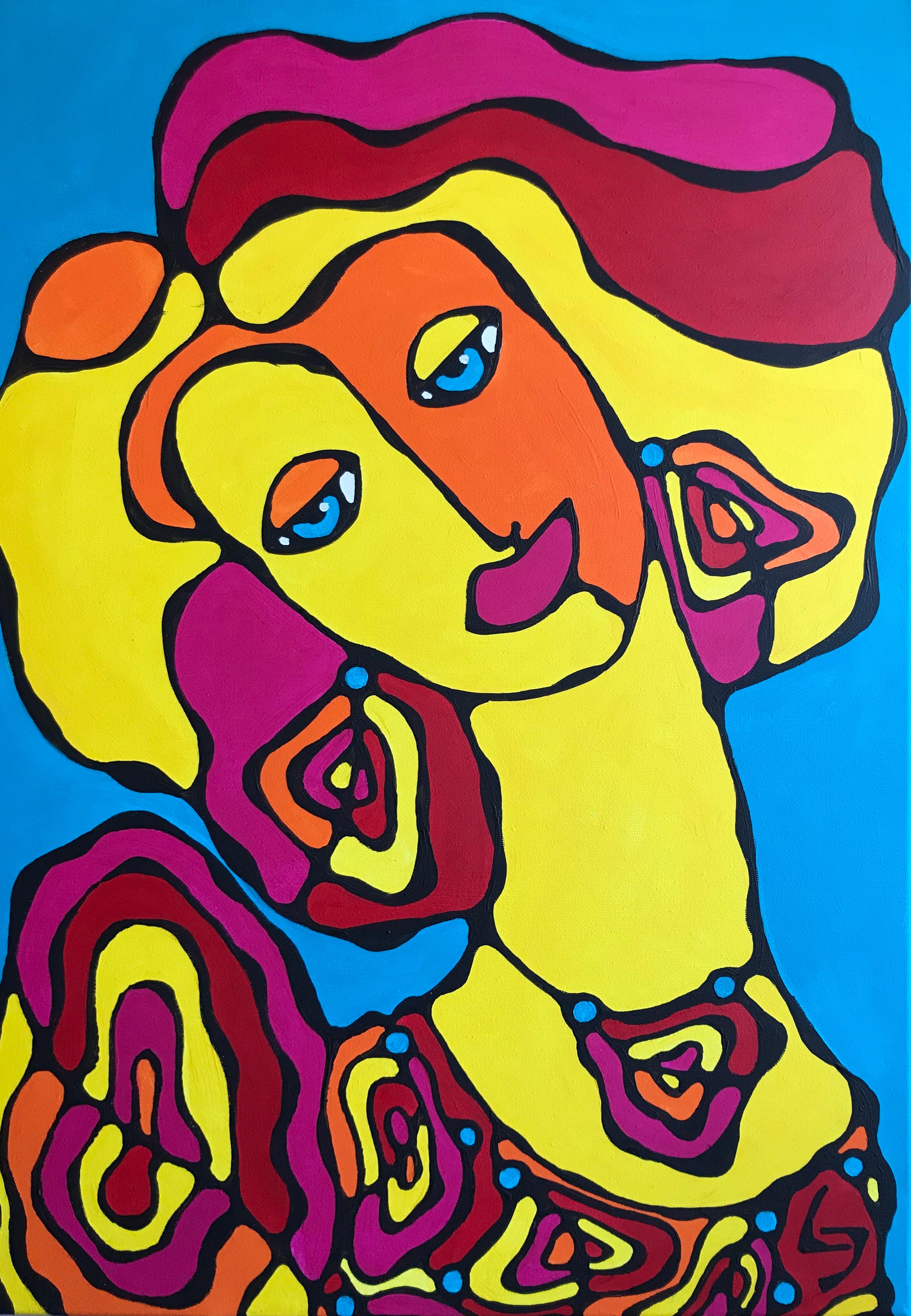 Figurative Painting di Ljubow Jung - Frattale #1