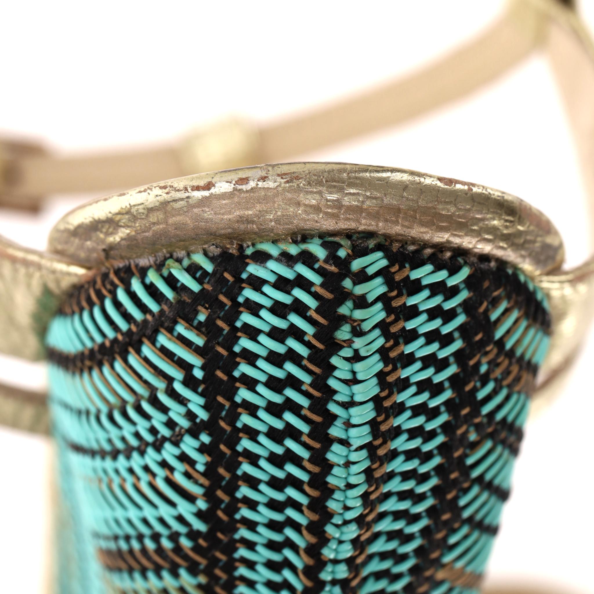 L.K. Sandalias Bennett Lydia Con Tacón De Cuña Tejido en venta 3