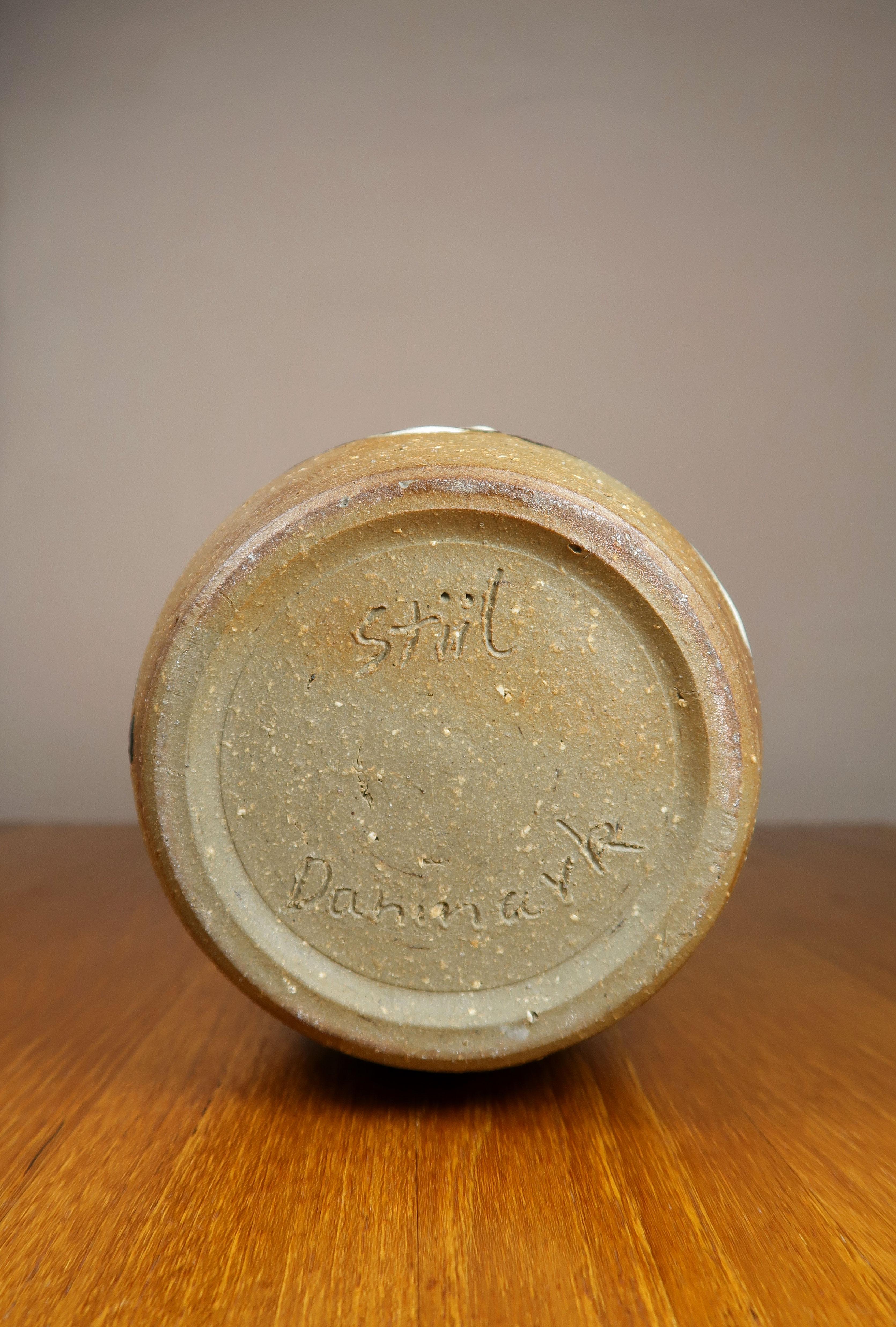 Dänische handgefertigte Keramik-Flaschenvase, Løkke Still, 1960er Jahre im Angebot 4