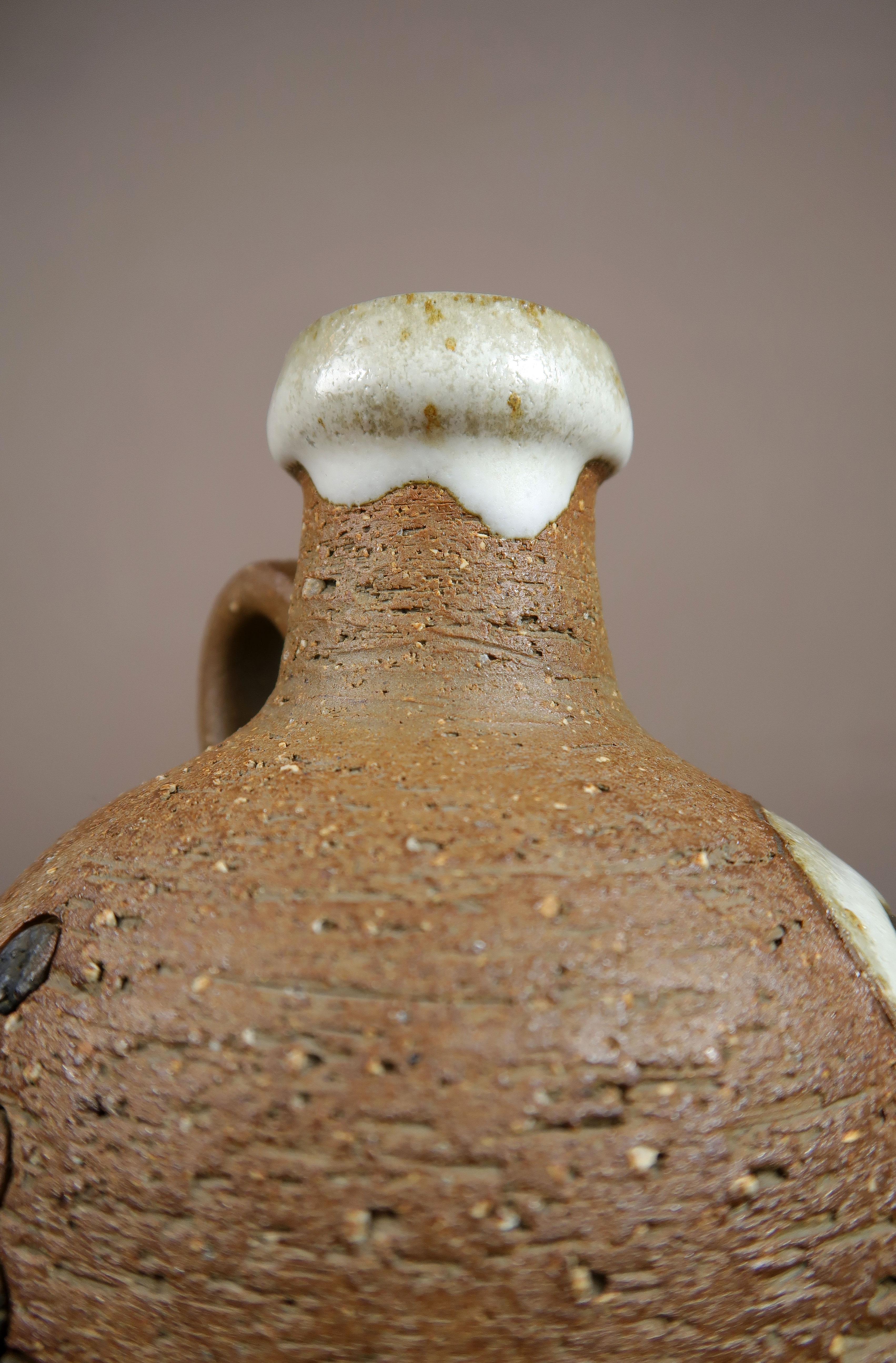 Danish Handmade Ceramic Bottle Vase, Løkke Still, 1960s For Sale 2