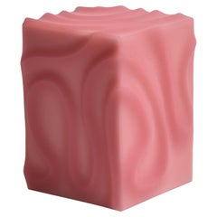 LL Box in Pink Epoxy Resin, Contemporary Side Table by Facture