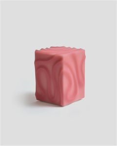 LL Box en resina epoxi rosa, mesa auxiliar contemporánea en Bubblegum by Facture