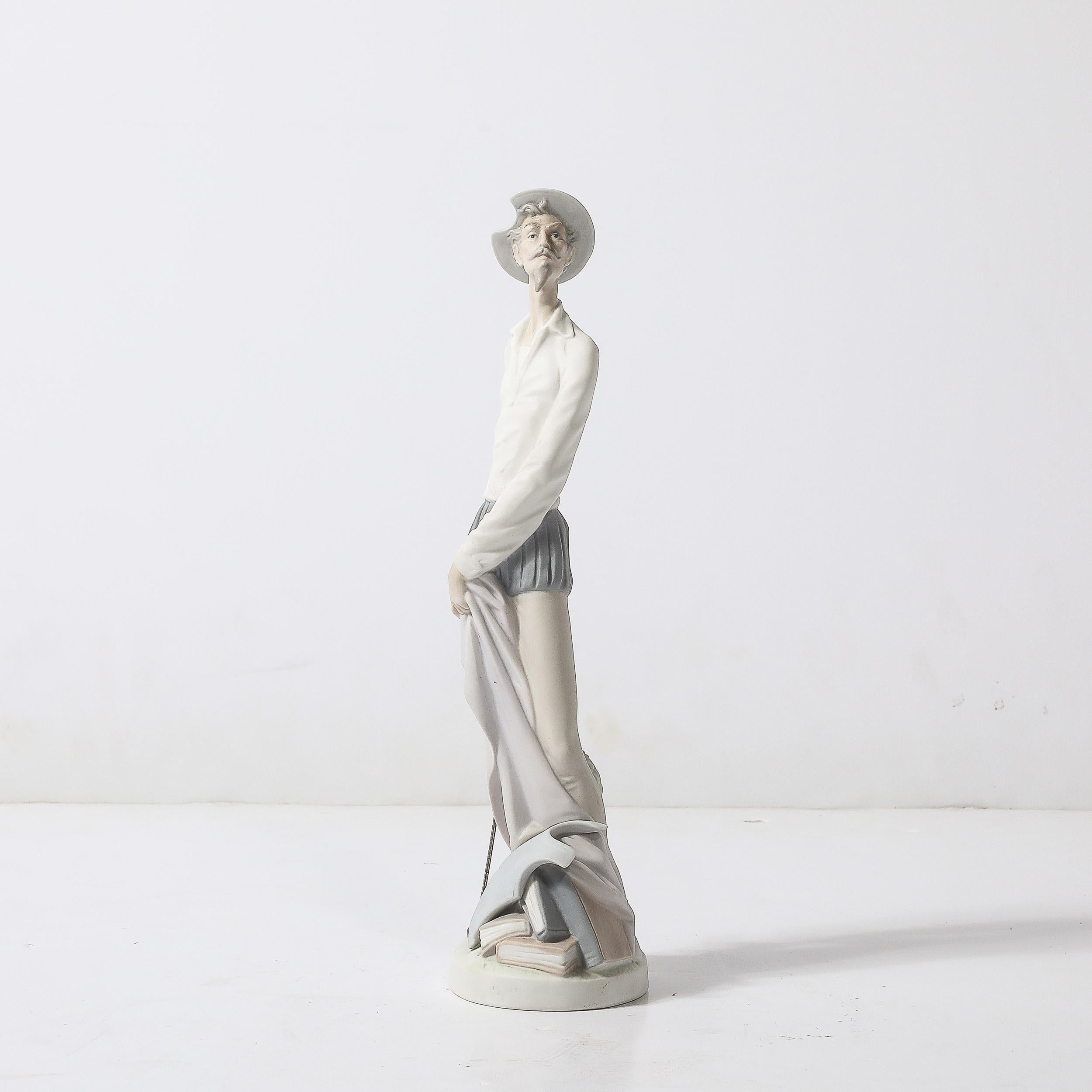 Spanish Lladro #4854 Porcelain Don Quixote Figurine For Sale